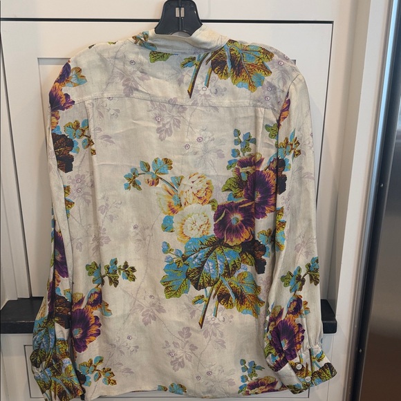 Tory Burch Multicolor Floral Top with Bowsize 8 - Picture 5 of 7